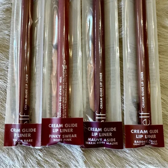 BUNDLE ME! 1 set of 4 e.l.f. Cream Glide lip pencils / liners - Picture 4 of 7